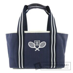 Chanel Tennis Motif Canvas Tote Bag